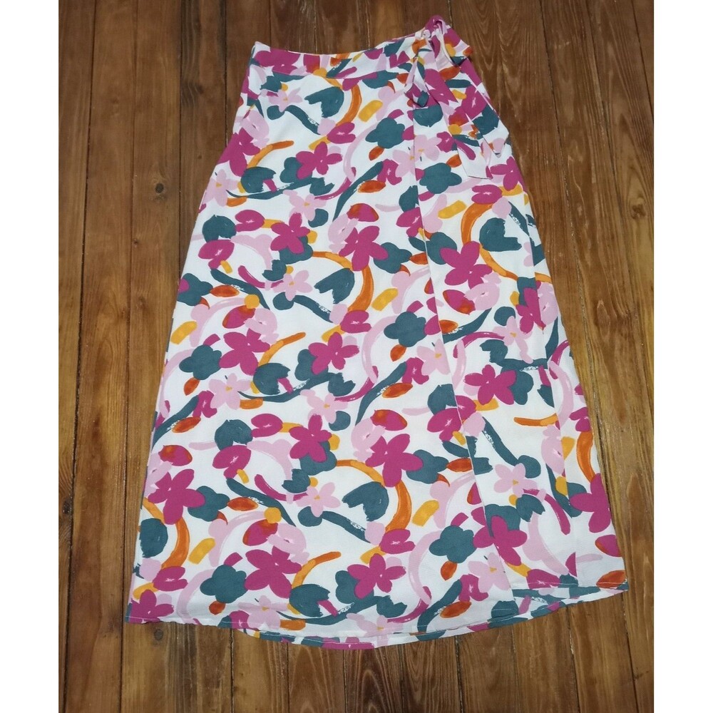Sugarlips Floral Long Maxi Wrap Skirt Medium